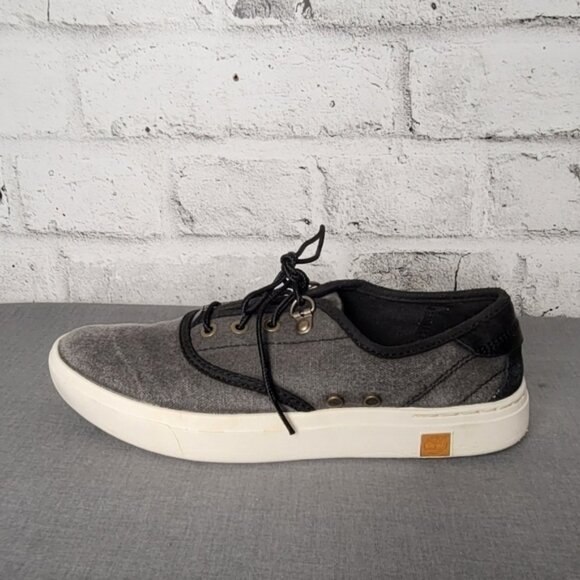 TIMBERLAND Amherst Canvas Oxford Shoes. Distressed and Faded Style. - Picture 3 of 8